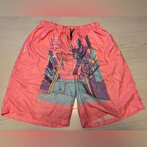 Men’s L swim trunks featuring Neon Genesis Evangelion